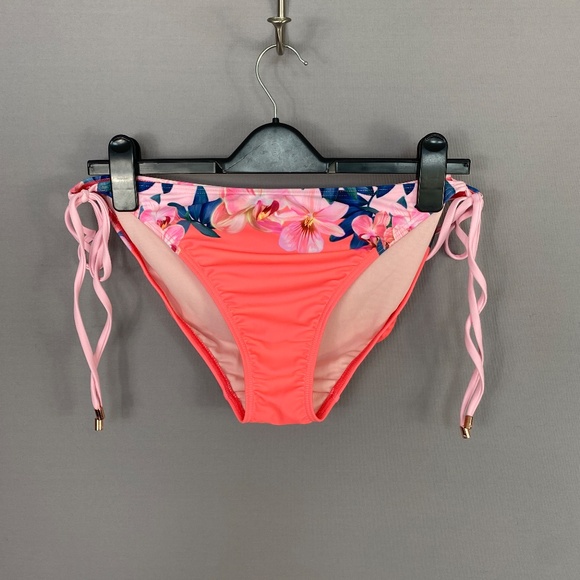 TED BAKER LONDON Orchid Wonderland Side Tie Bikini BOTTOM ONLY in Straw … - Picture 5 of 14
